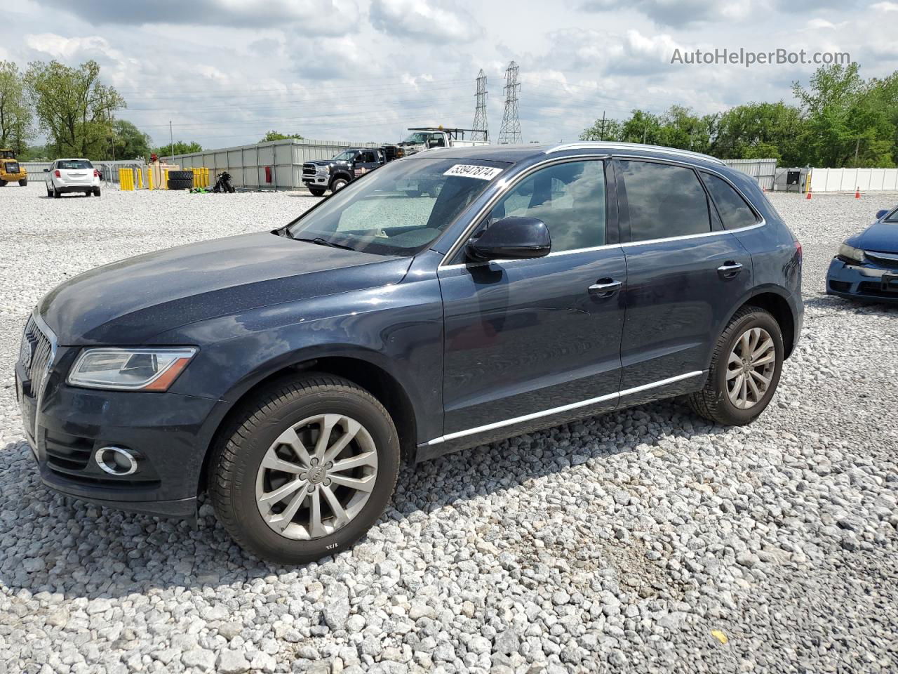 2016 Audi Q5 Premium Plus Blue vin: WA1L2AFP2GA107633