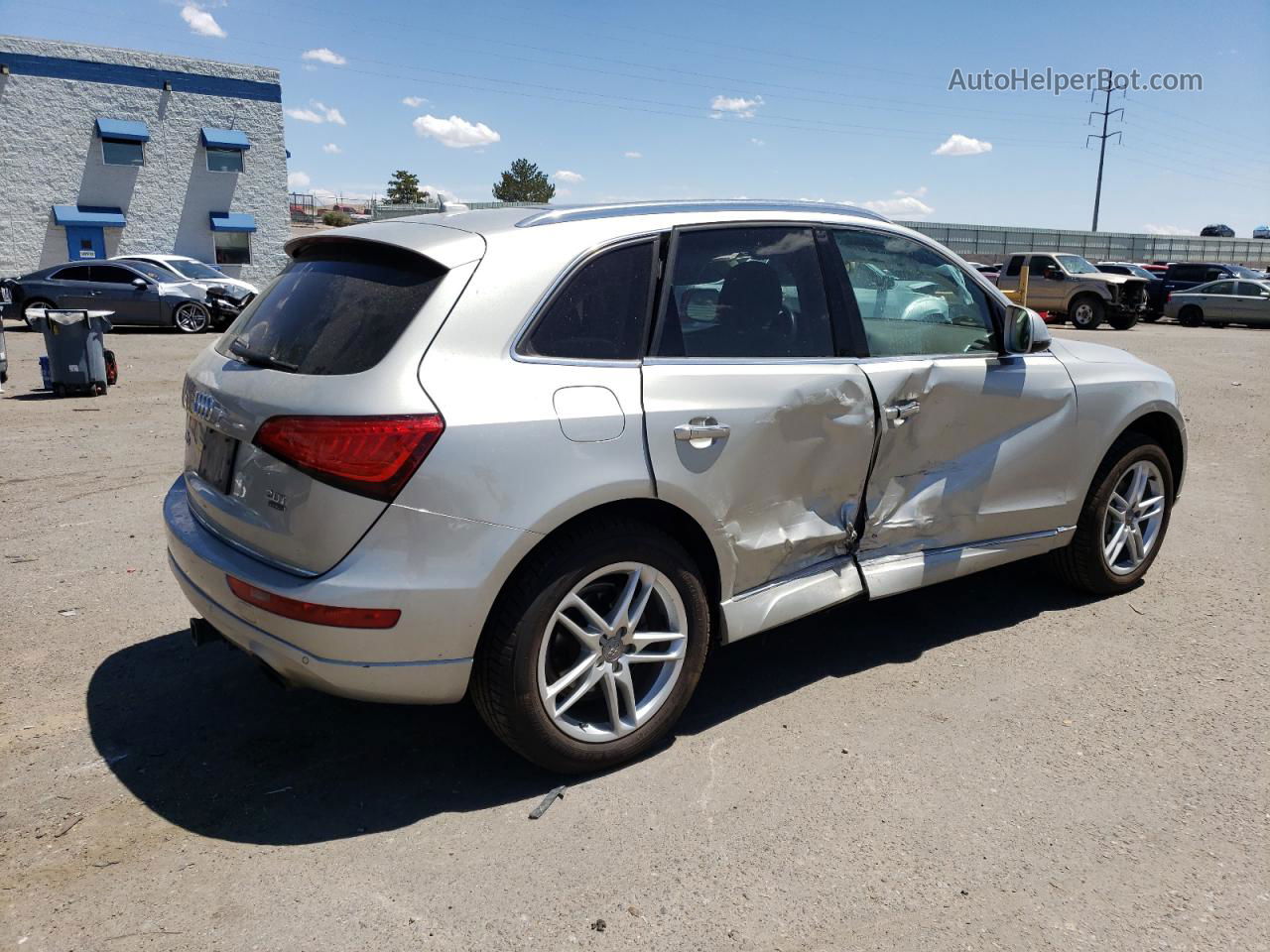 2016 Audi Q5 Premium Plus Beige vin: WA1L2AFP2GA129146