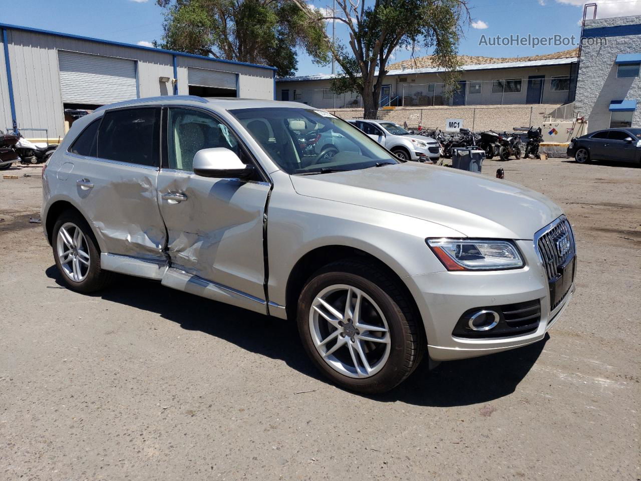 2016 Audi Q5 Premium Plus Beige vin: WA1L2AFP2GA129146