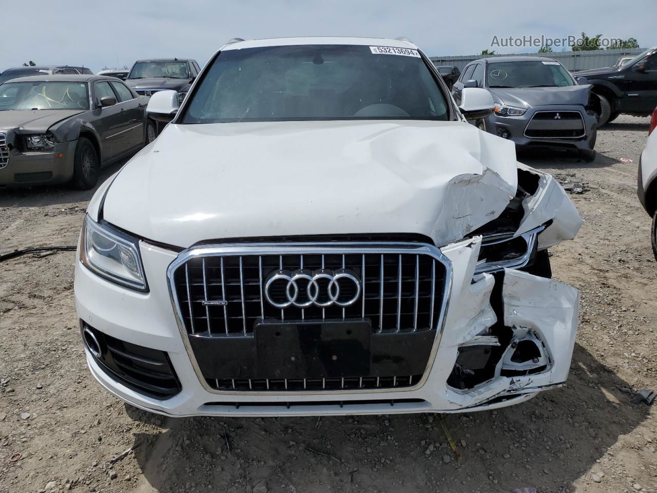 2016 Audi Q5 Premium Plus White vin: WA1L2AFP3GA002695