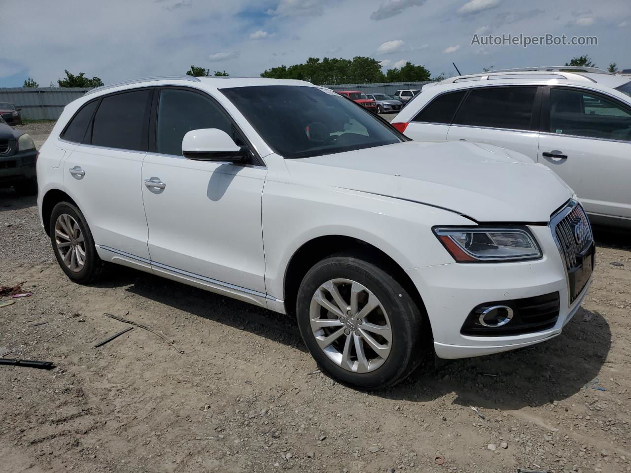 2016 Audi Q5 Premium Plus White vin: WA1L2AFP3GA002695