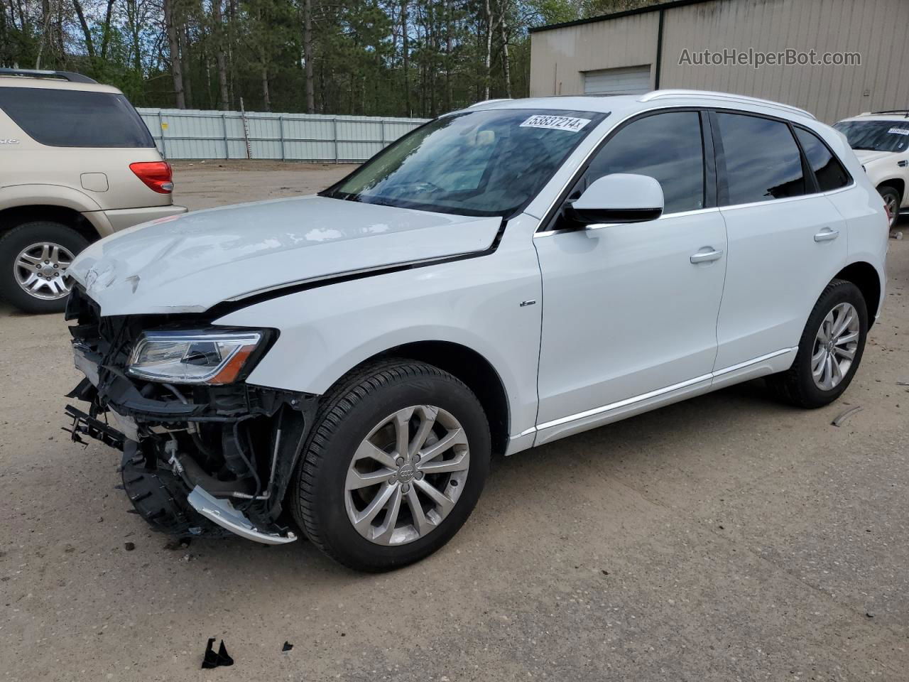 2016 Audi Q5 Premium Plus White vin: WA1L2AFP3GA009534