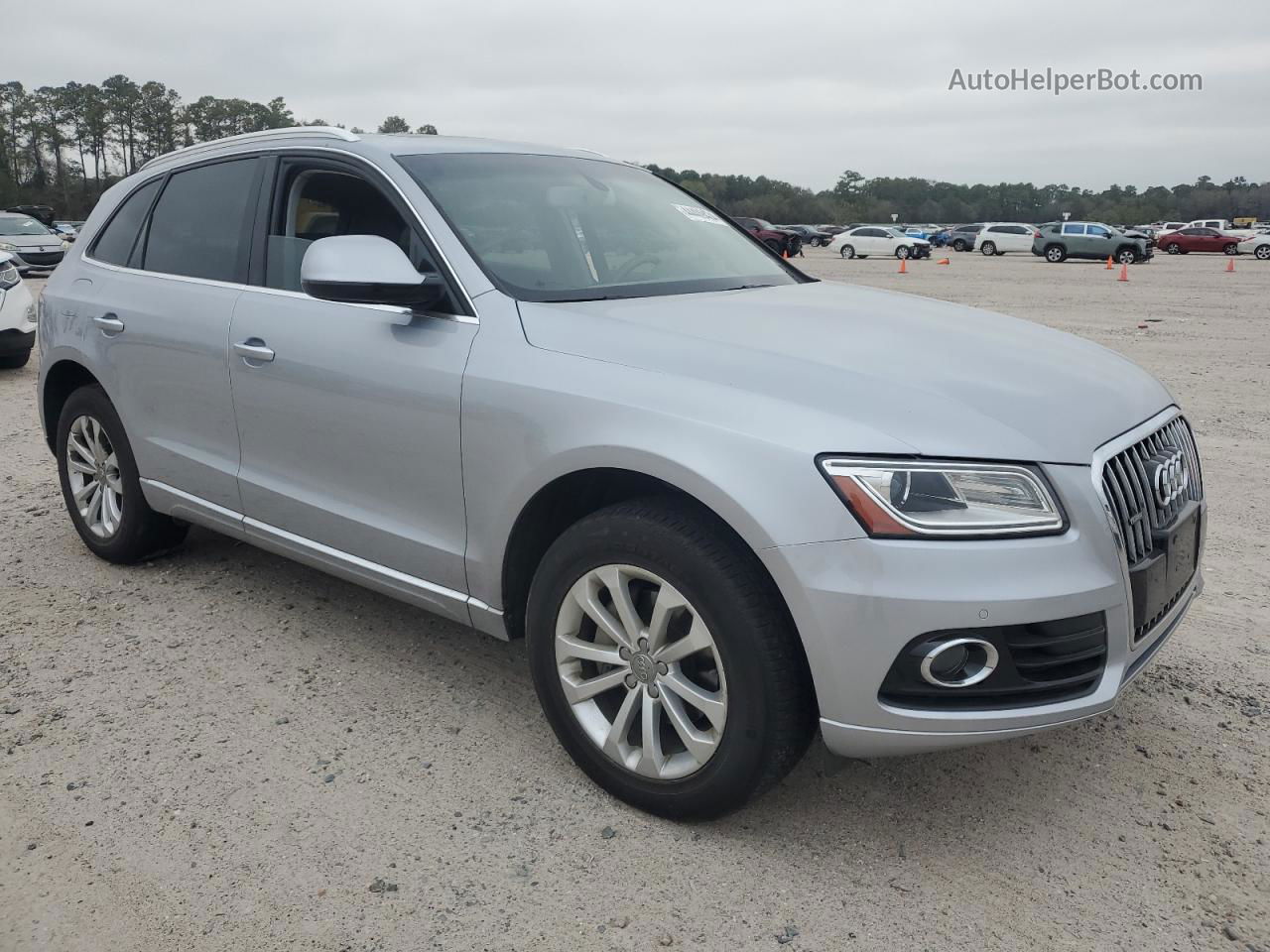 2016 Audi Q5 Premium Plus Серебряный vin: WA1L2AFP3GA064811