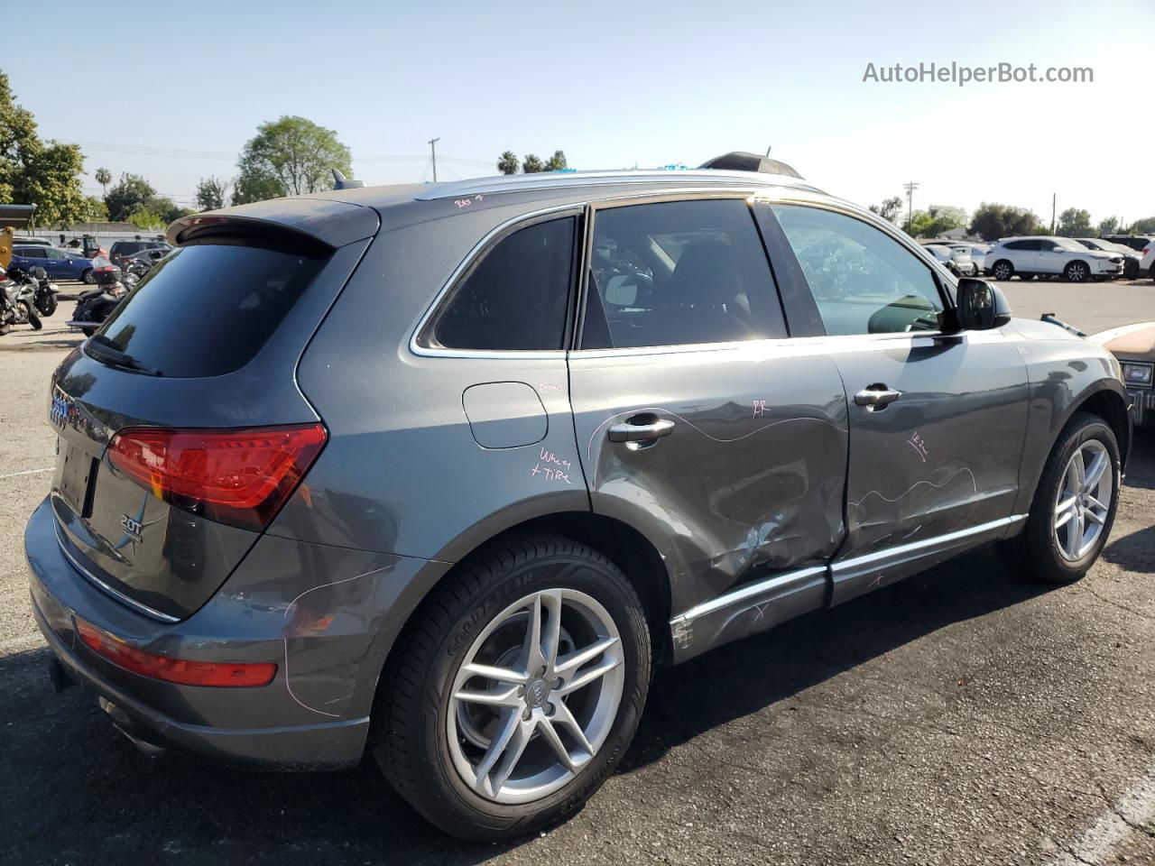 2016 Audi Q5 Premium Plus Серый vin: WA1L2AFP3GA080572