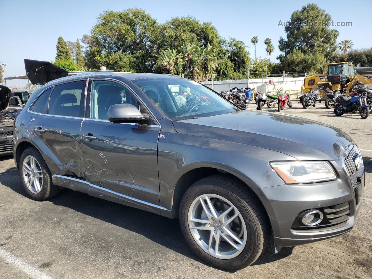 2016 Audi Q5 Premium Plus Gray vin: WA1L2AFP3GA080572