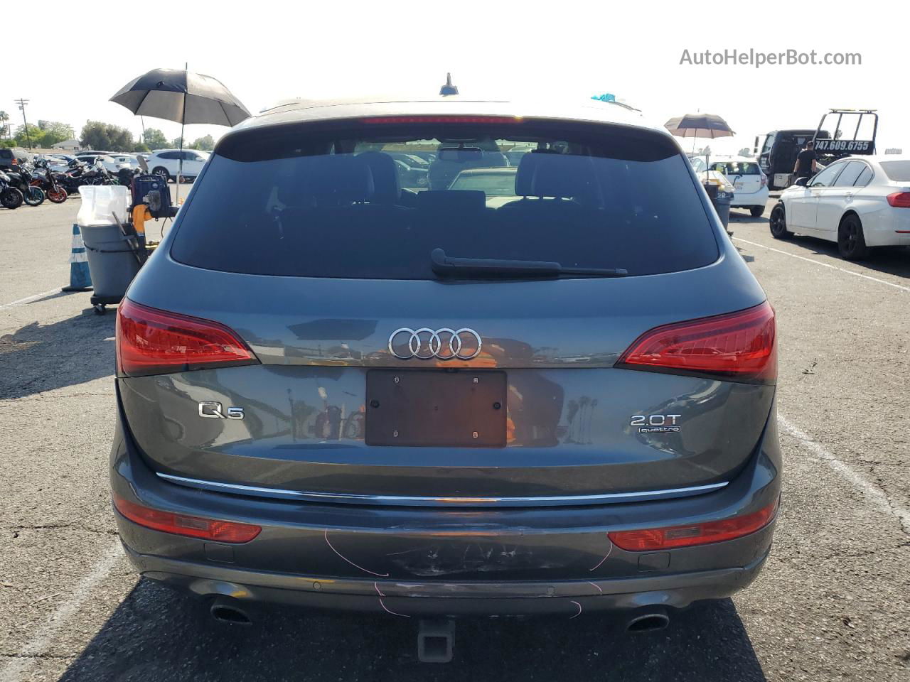 2016 Audi Q5 Premium Plus Серый vin: WA1L2AFP3GA080572