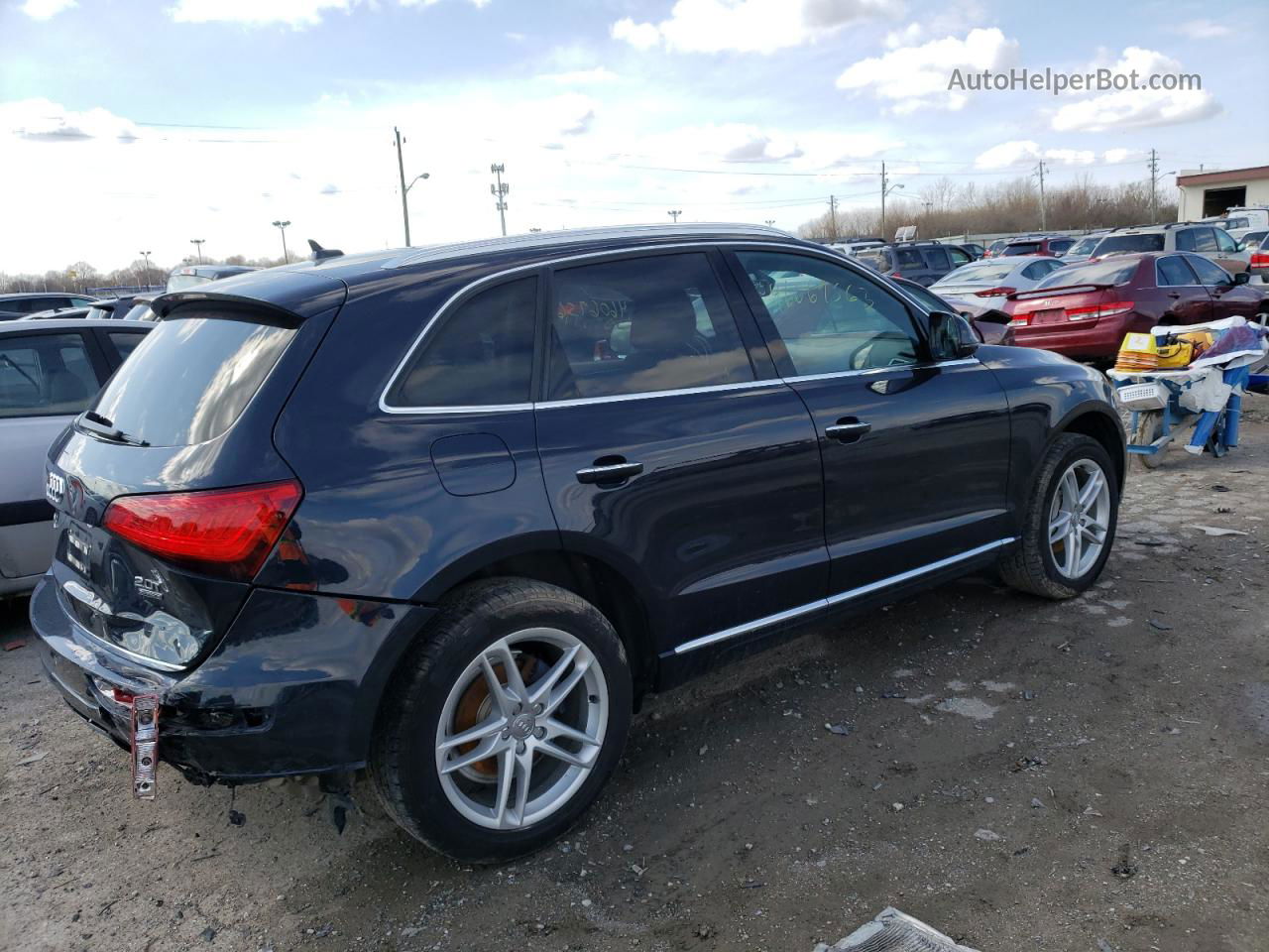 2016 Audi Q5 Premium Plus Синий vin: WA1L2AFP3GA089577