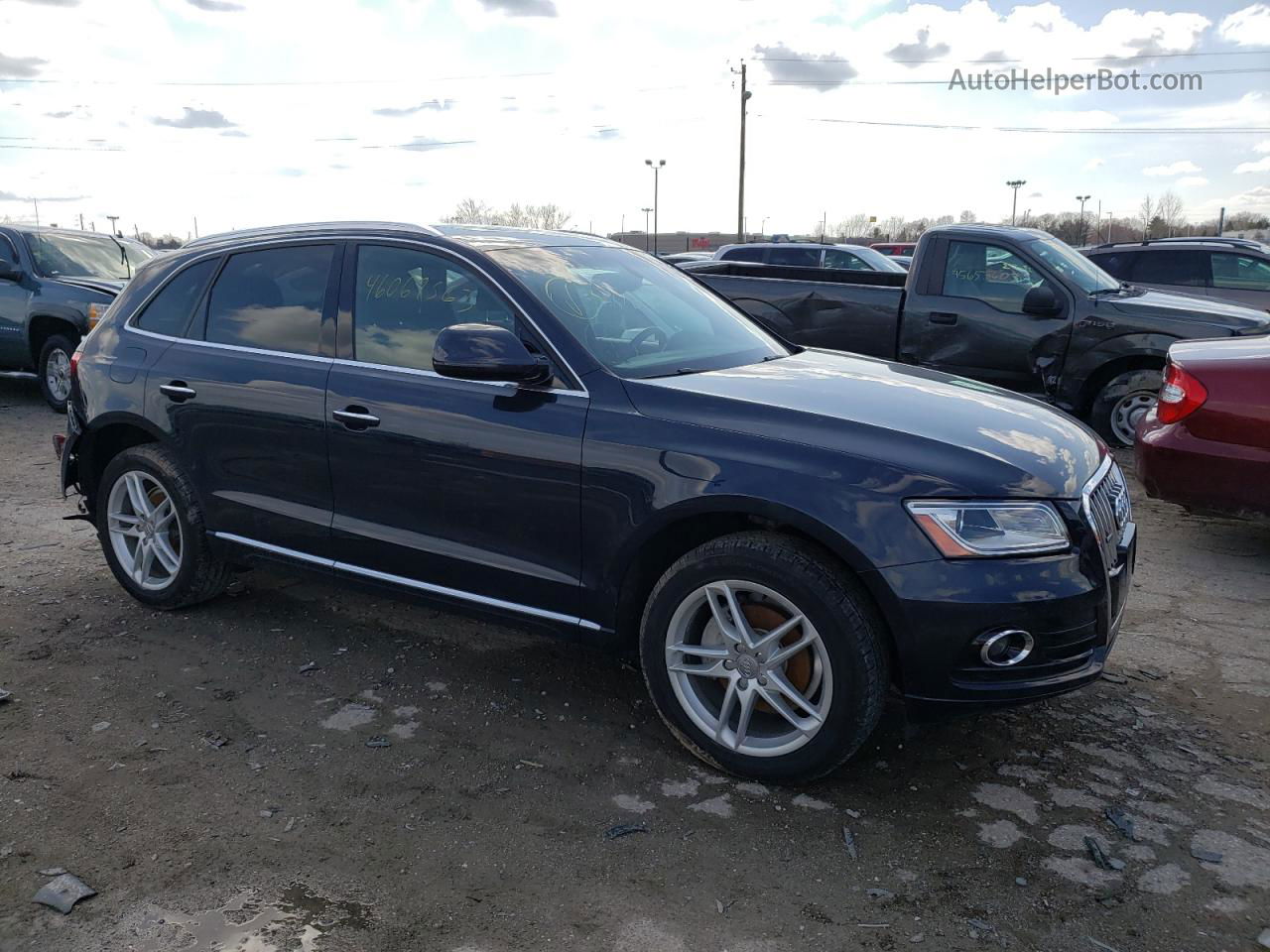 2016 Audi Q5 Premium Plus Blue vin: WA1L2AFP3GA089577