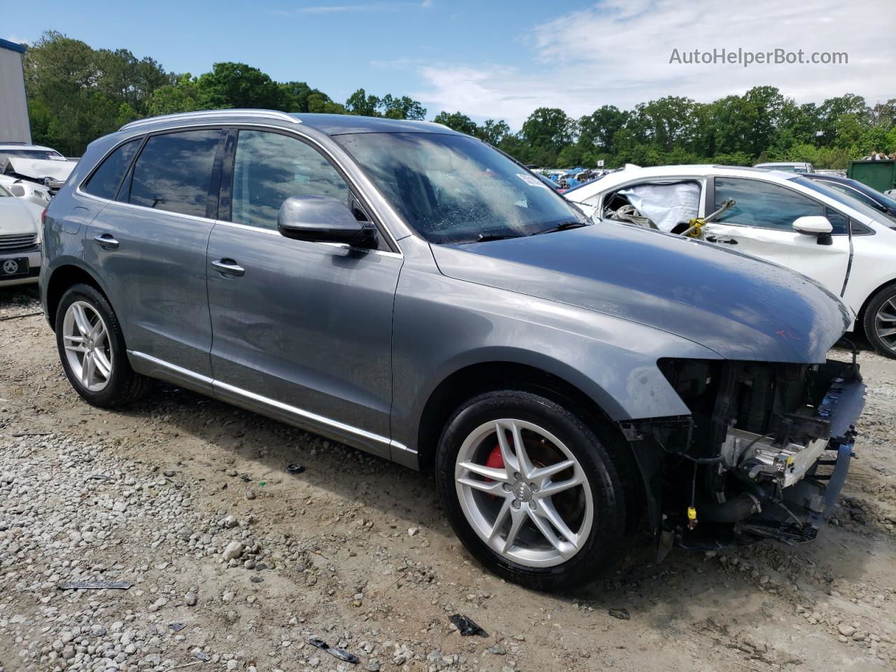 2016 Audi Q5 Premium Plus Gray vin: WA1L2AFP3GA091524