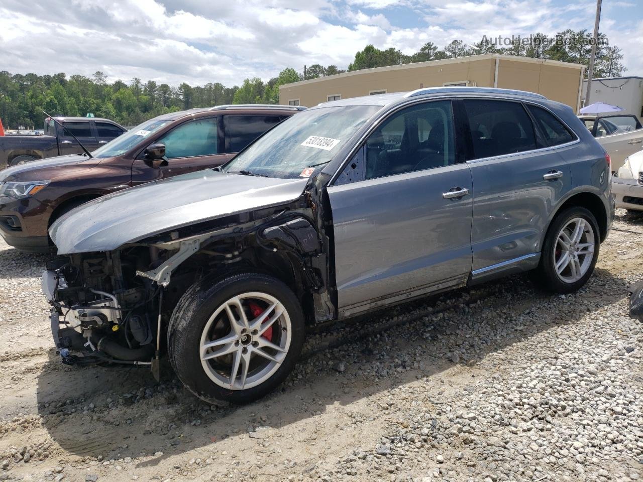 2016 Audi Q5 Premium Plus Серый vin: WA1L2AFP3GA091524