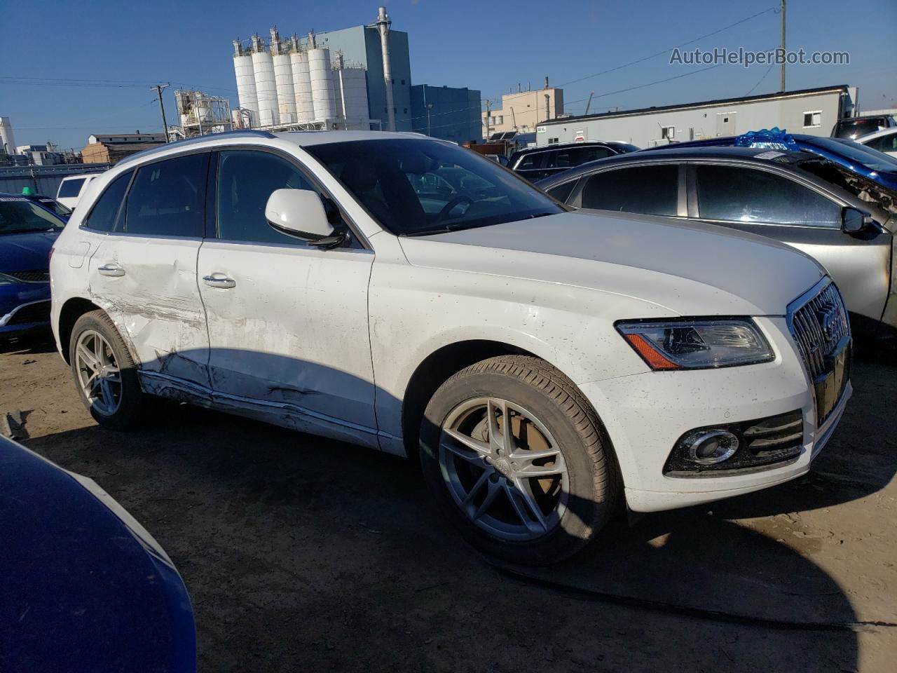 2016 Audi Q5 Premium Plus White vin: WA1L2AFP3GA091622