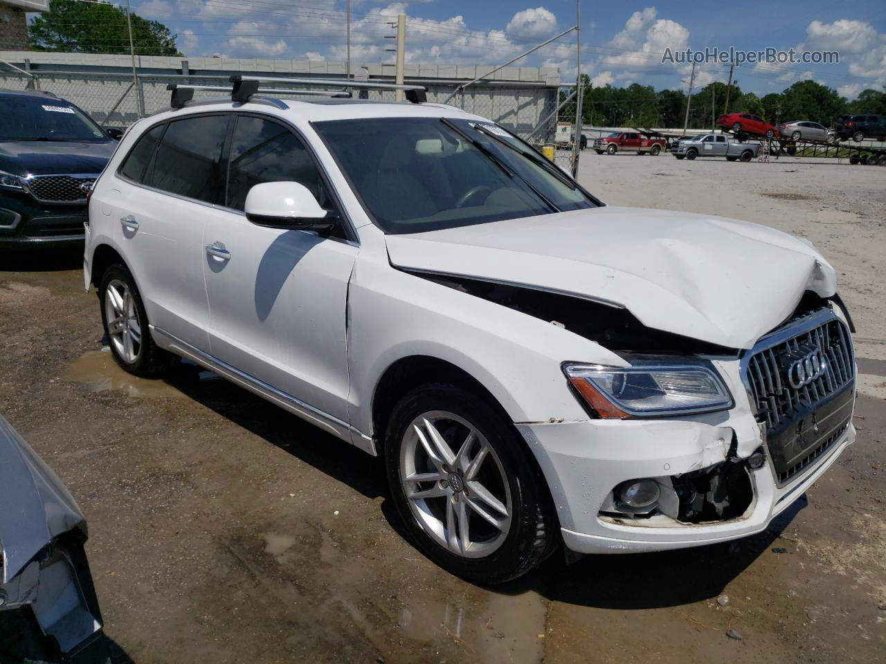 2016 Audi Q5 Premium Plus White vin: WA1L2AFP3GA107818