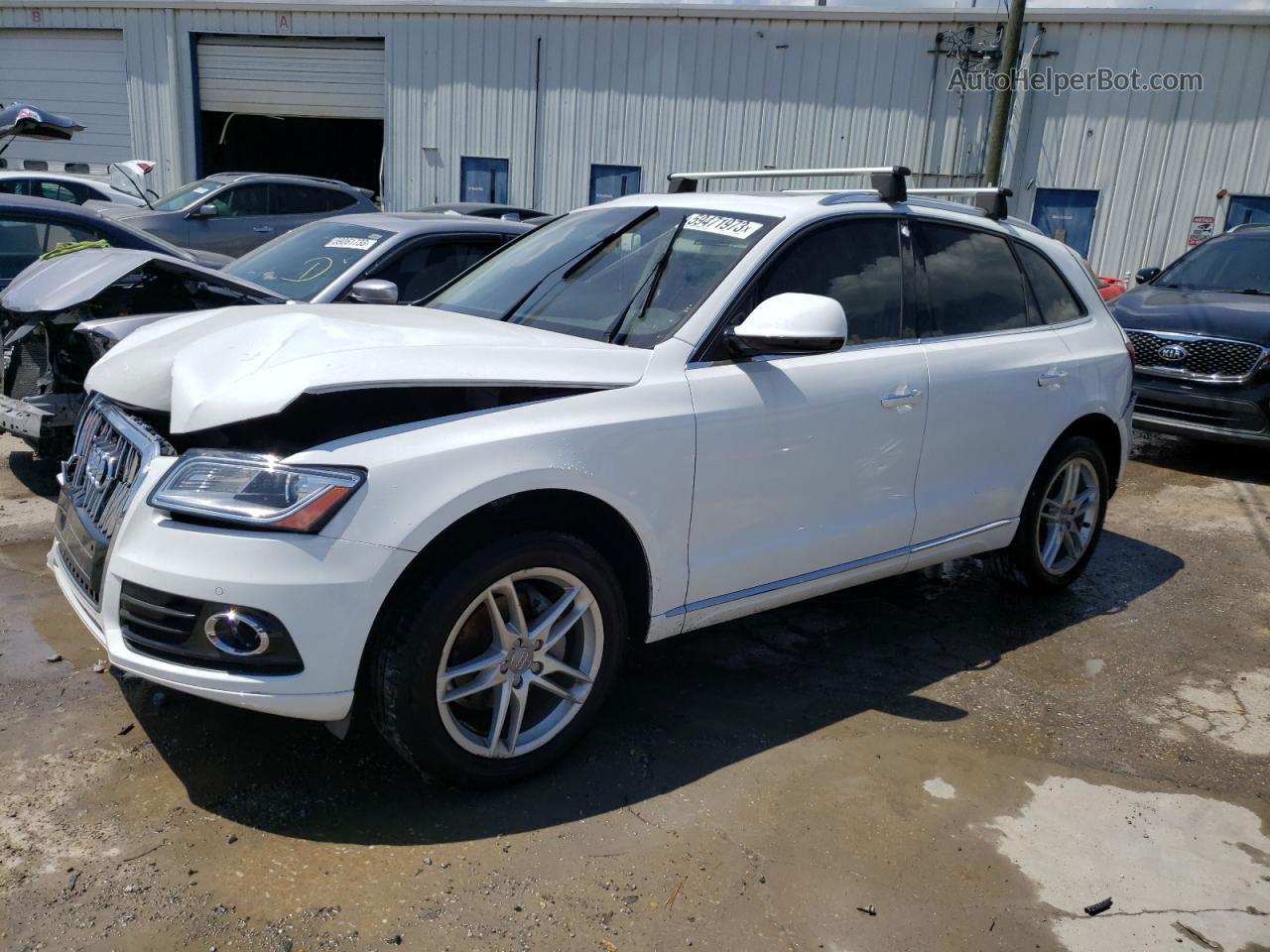 2016 Audi Q5 Premium Plus White vin: WA1L2AFP3GA107818