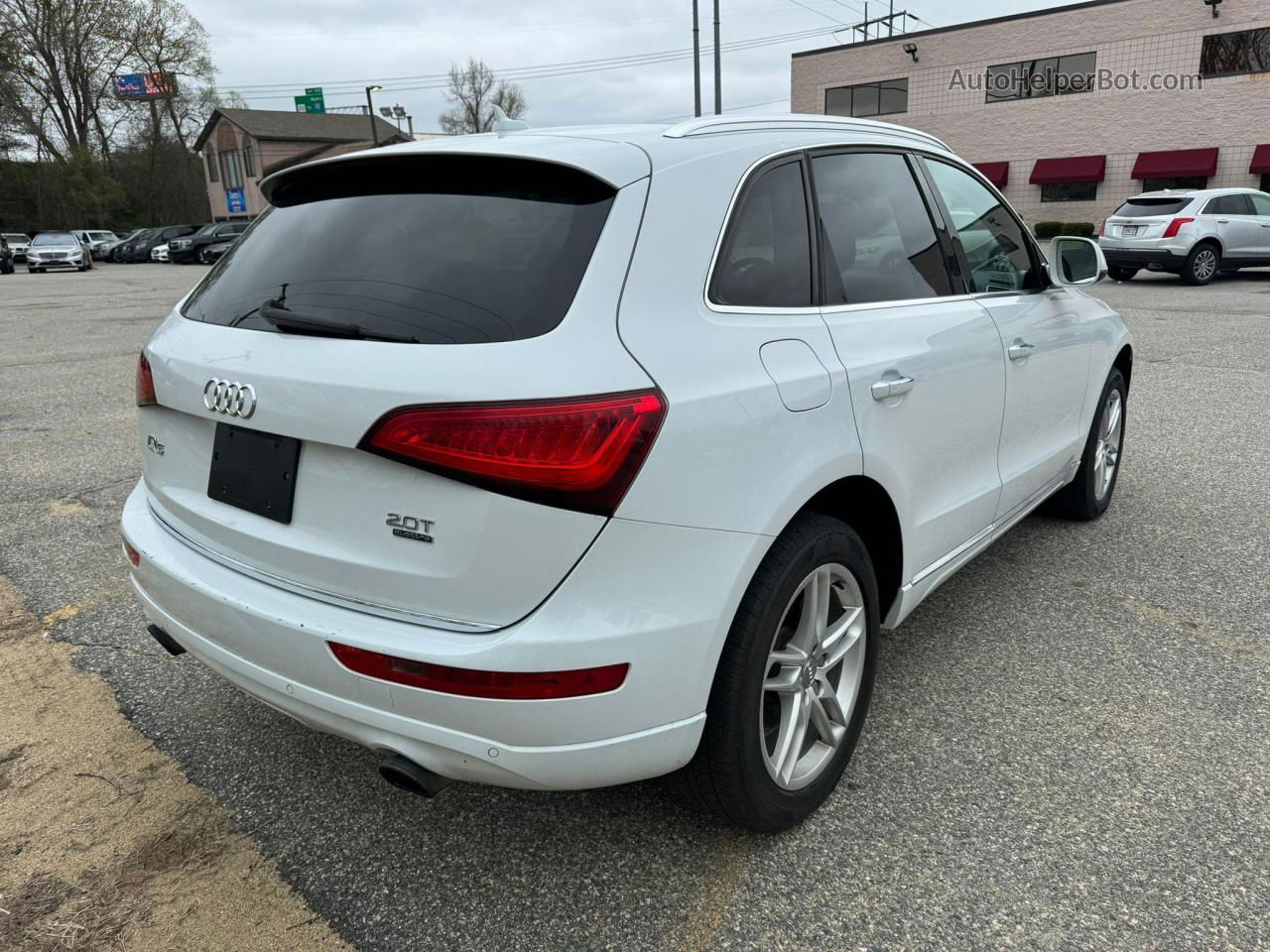 2016 Audi Q5 Premium Plus White vin: WA1L2AFP5GA028053