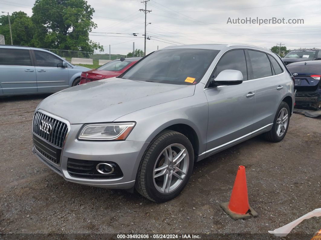 2016 Audi Q5 Premium Plus Серебряный vin: WA1L2AFP5GA090990