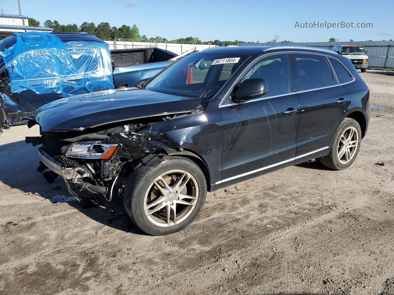 2016 Audi Q5 Premium Plus Черный vin: WA1L2AFP5GA118027