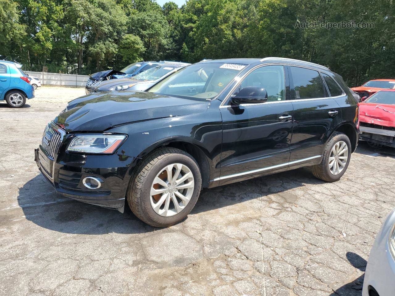 2016 Audi Q5 Premium Plus Черный vin: WA1L2AFP5GA124037