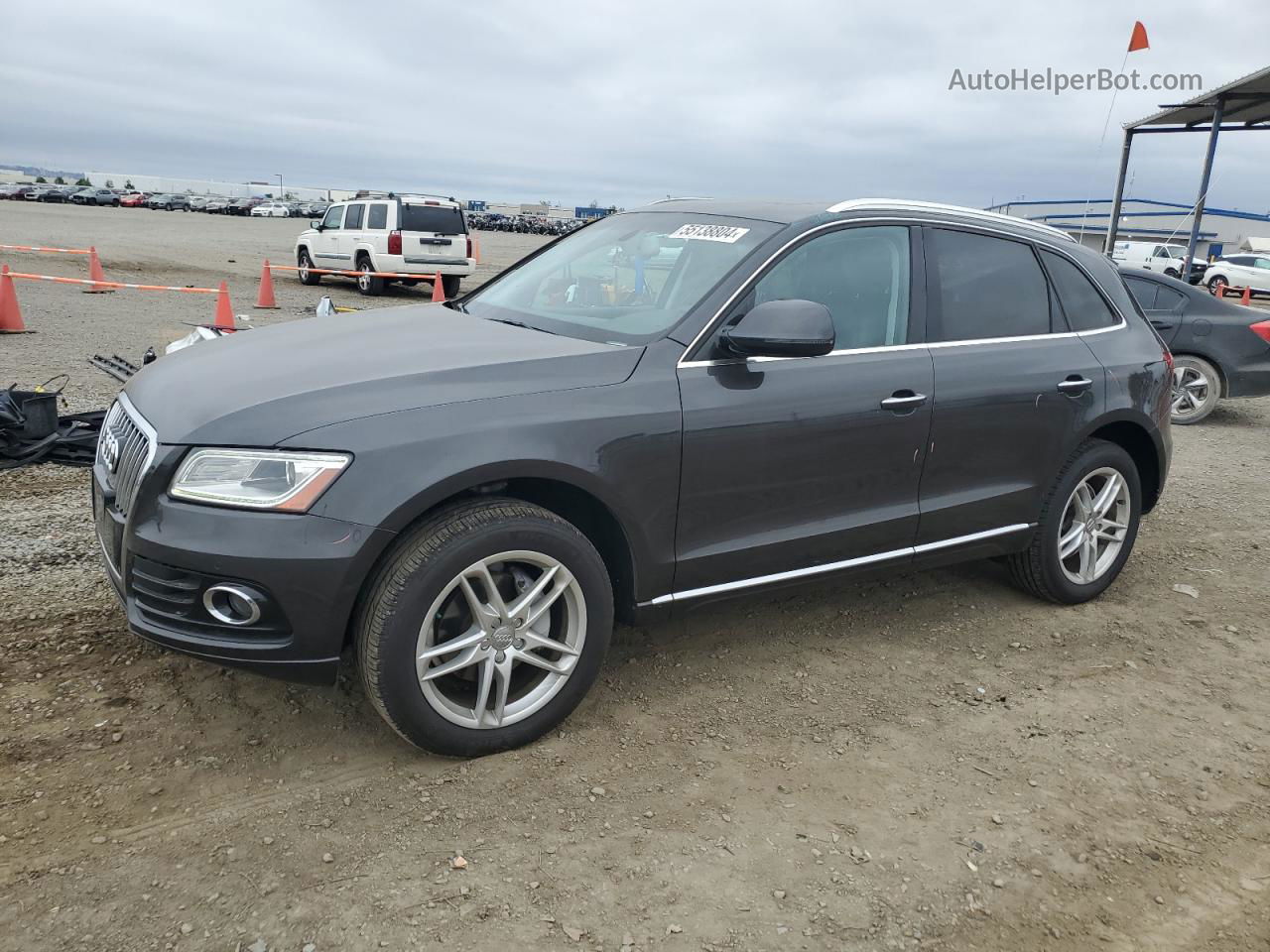 2016 Audi Q5 Premium Plus Charcoal vin: WA1L2AFP5GA133210