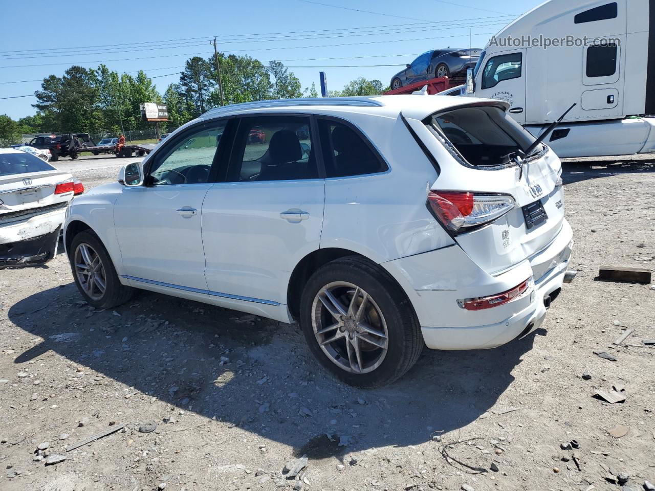 2016 Audi Q5 Premium Plus White vin: WA1L2AFP6GA060364