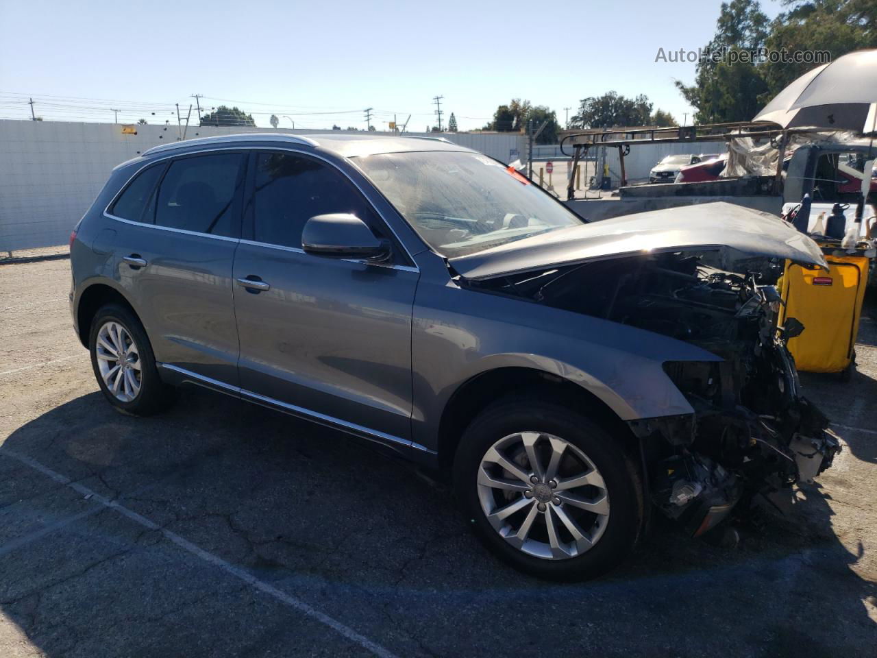 2016 Audi Q5 Premium Plus Gray vin: WA1L2AFP6GA071655