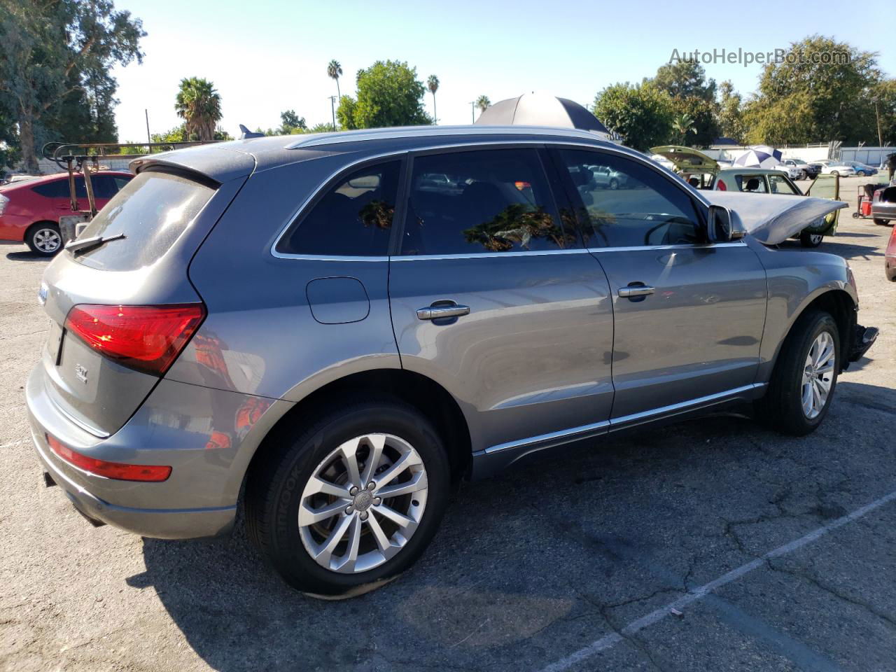 2016 Audi Q5 Premium Plus Gray vin: WA1L2AFP6GA071655