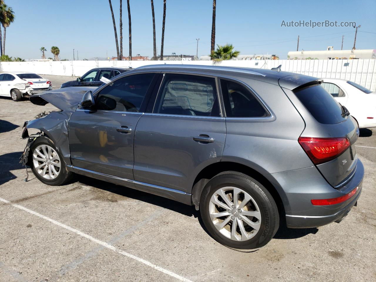 2016 Audi Q5 Premium Plus Gray vin: WA1L2AFP6GA071655