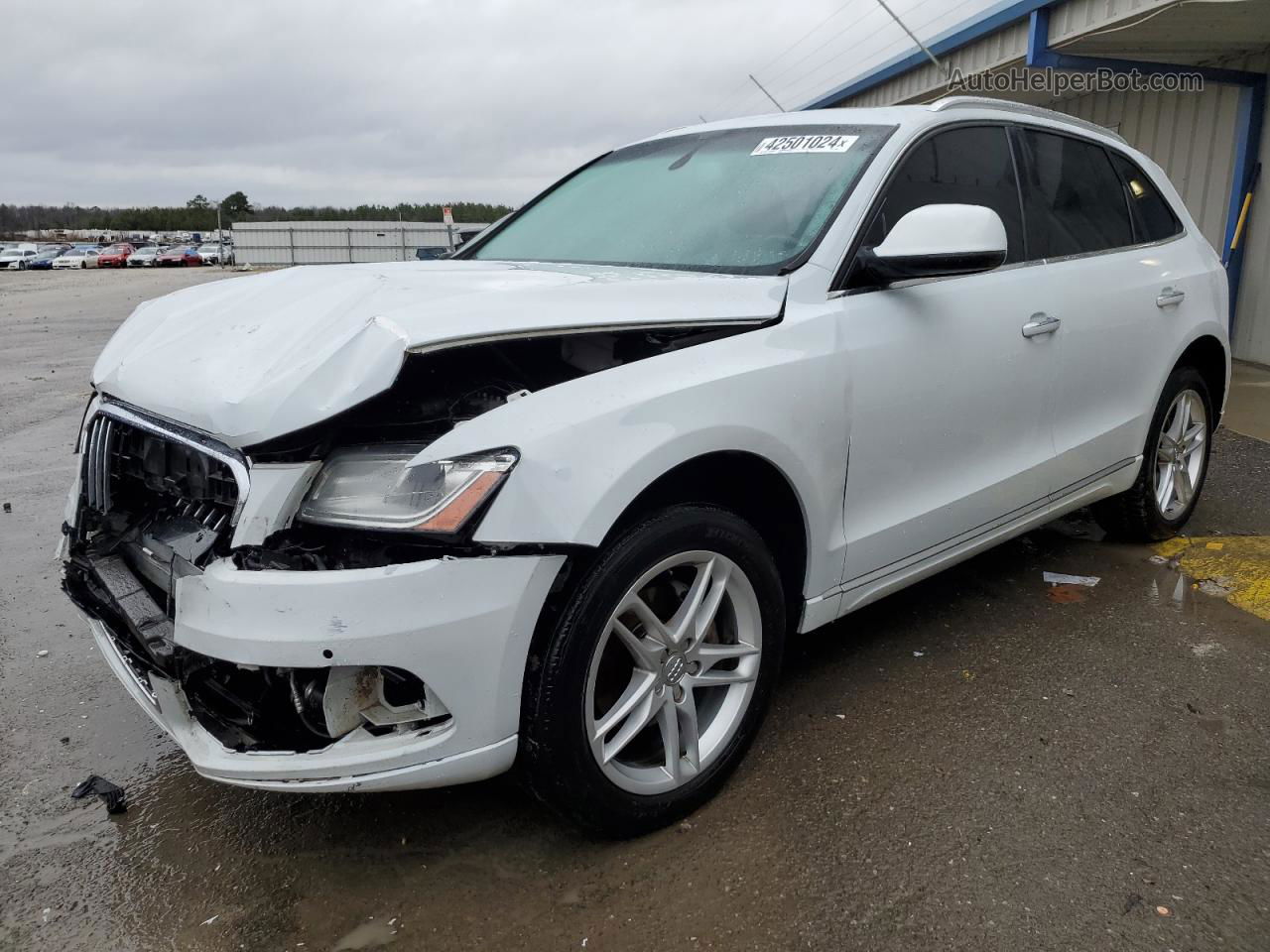 2016 Audi Q5 Premium Plus White vin: WA1L2AFP6GA129635