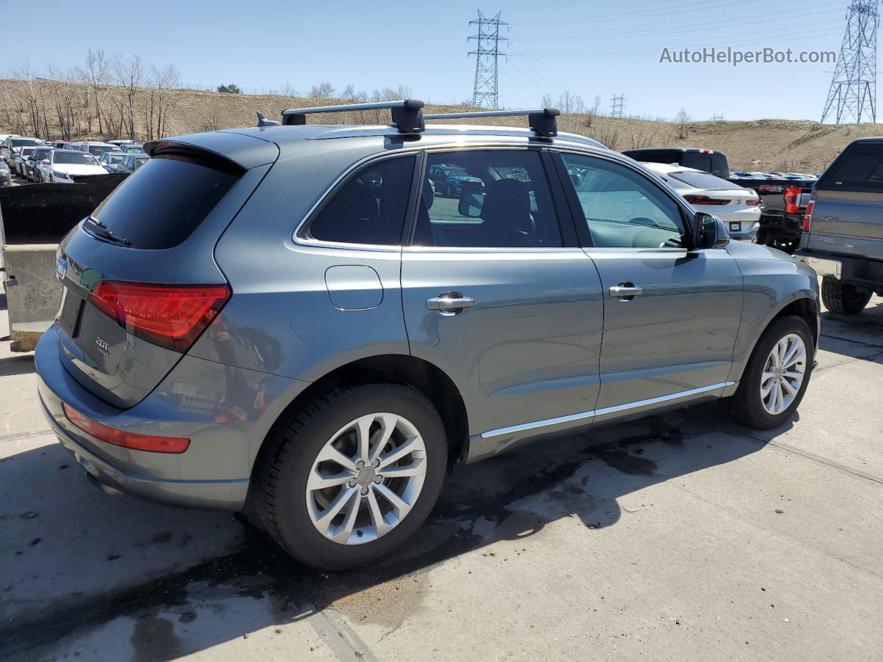 2016 Audi Q5 Premium Plus Gray vin: WA1L2AFP6GA150520