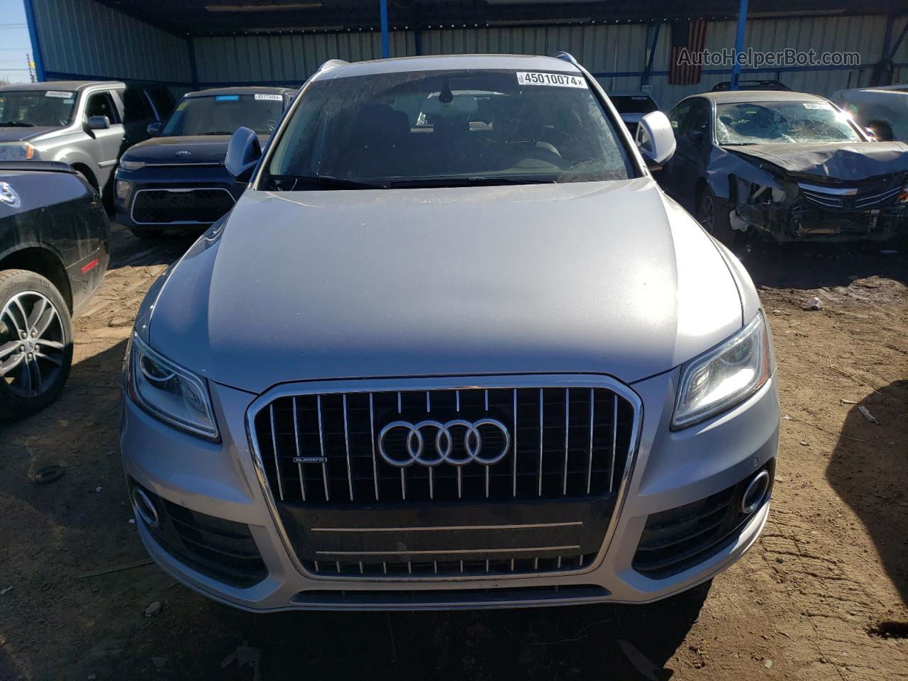 2016 Audi Q5 Premium Plus Серебряный vin: WA1L2AFP7GA039099