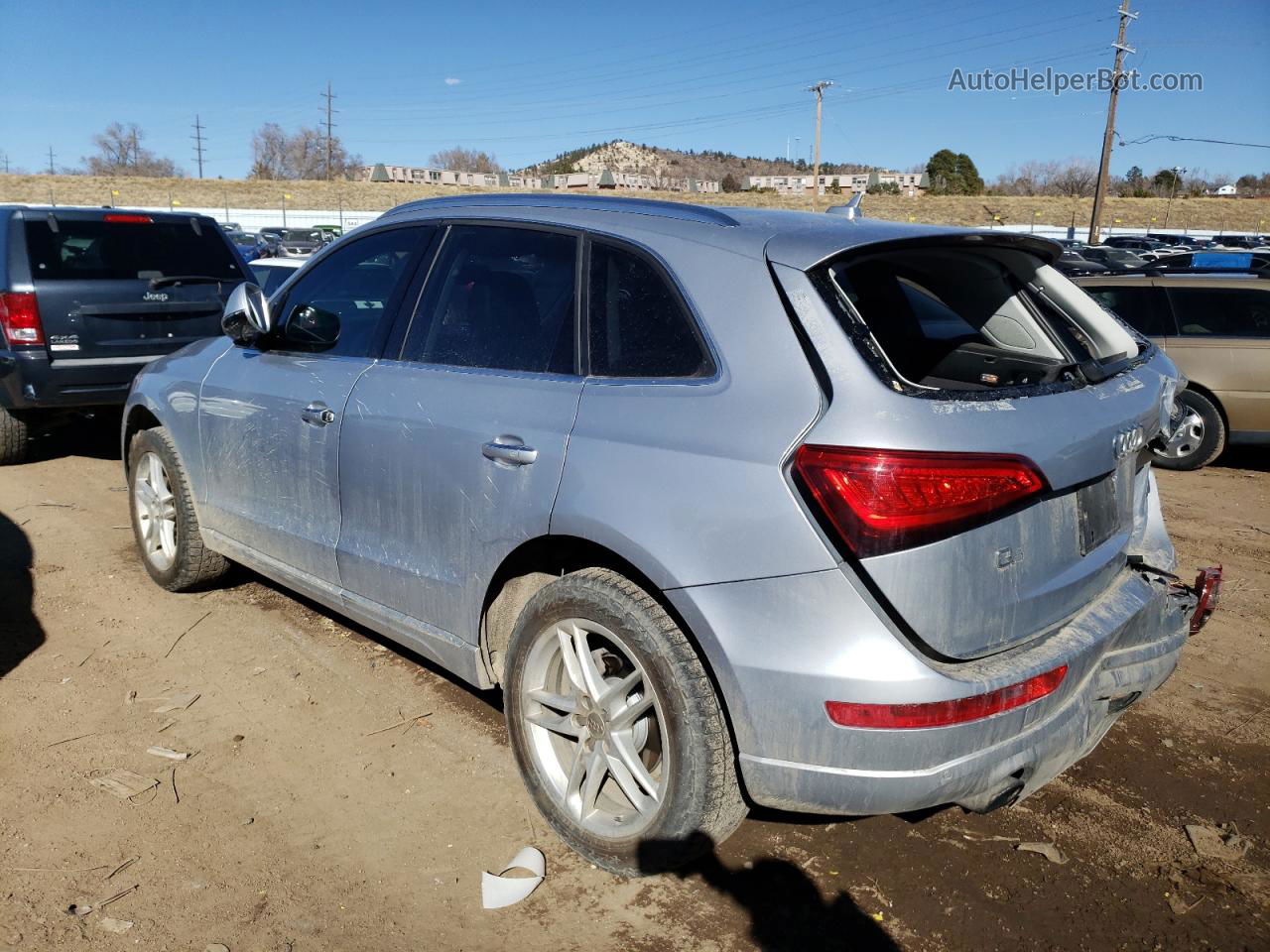 2016 Audi Q5 Premium Plus Серебряный vin: WA1L2AFP7GA039099