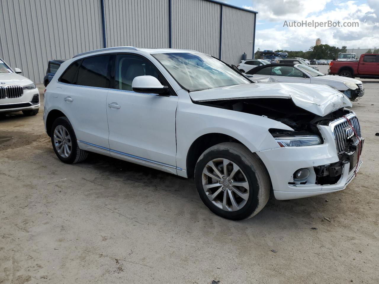 2016 Audi Q5 Premium Plus White vin: WA1L2AFP7GA105313