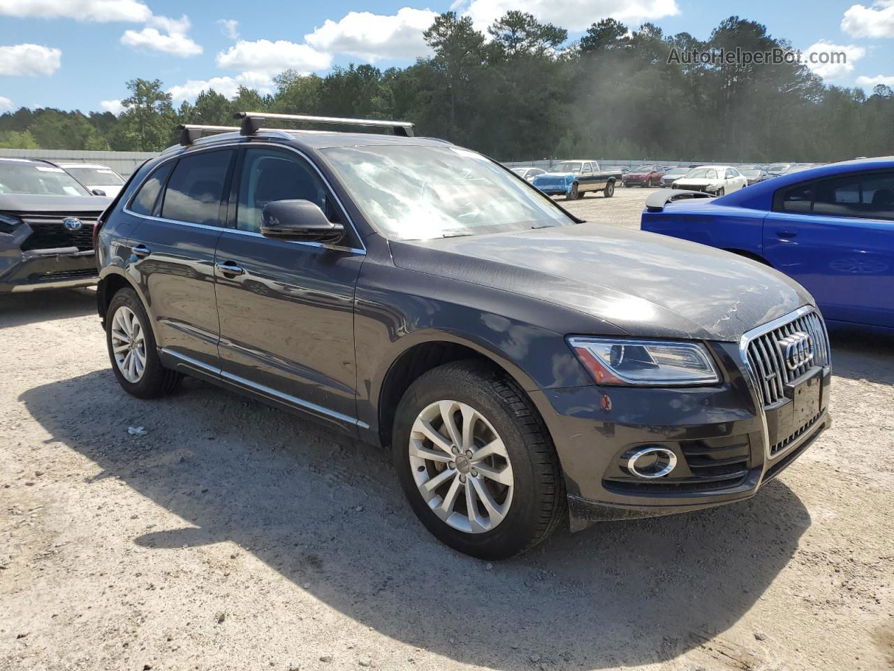 2016 Audi Q5 Premium Plus Gray vin: WA1L2AFP7GA135718