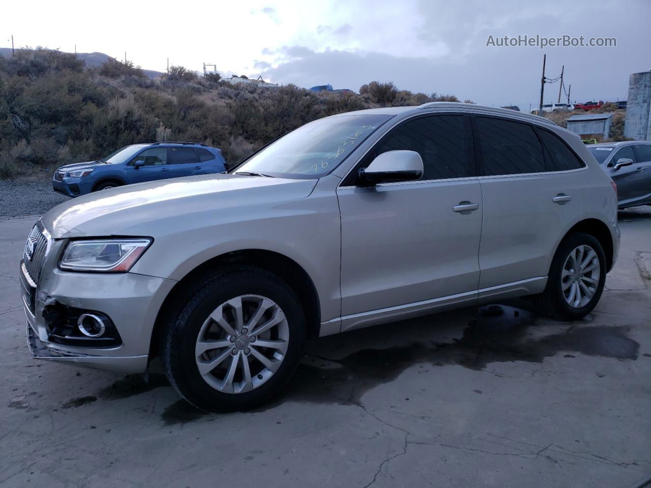 2016 Audi Q5 Premium Plus Beige vin: WA1L2AFP8GA006273