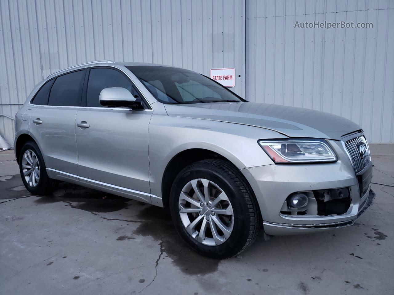 2016 Audi Q5 Premium Plus Beige vin: WA1L2AFP8GA006273