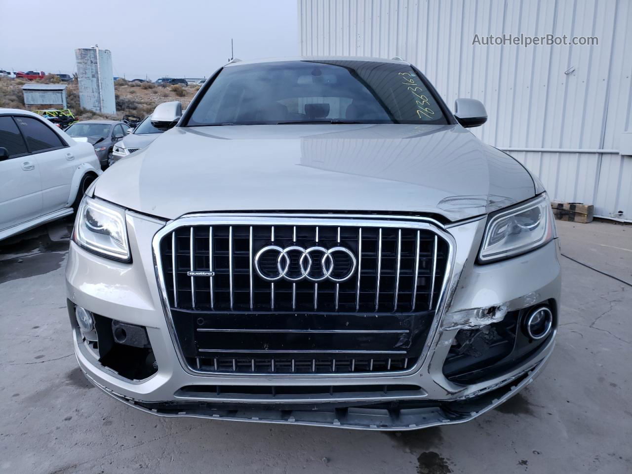 2016 Audi Q5 Premium Plus Beige vin: WA1L2AFP8GA006273