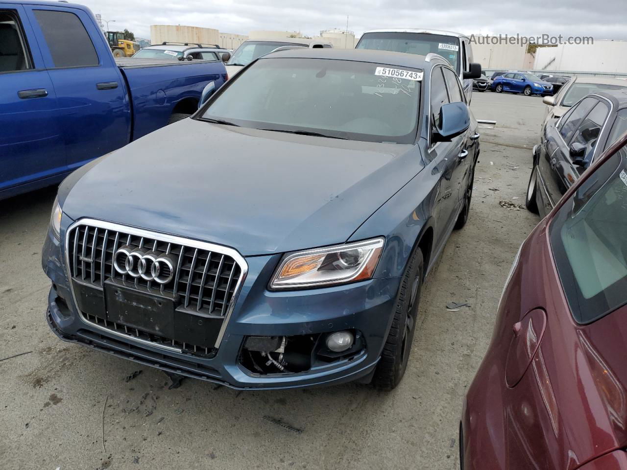 2016 Audi Q5 Premium Plus Синий vin: WA1L2AFP8GA031920