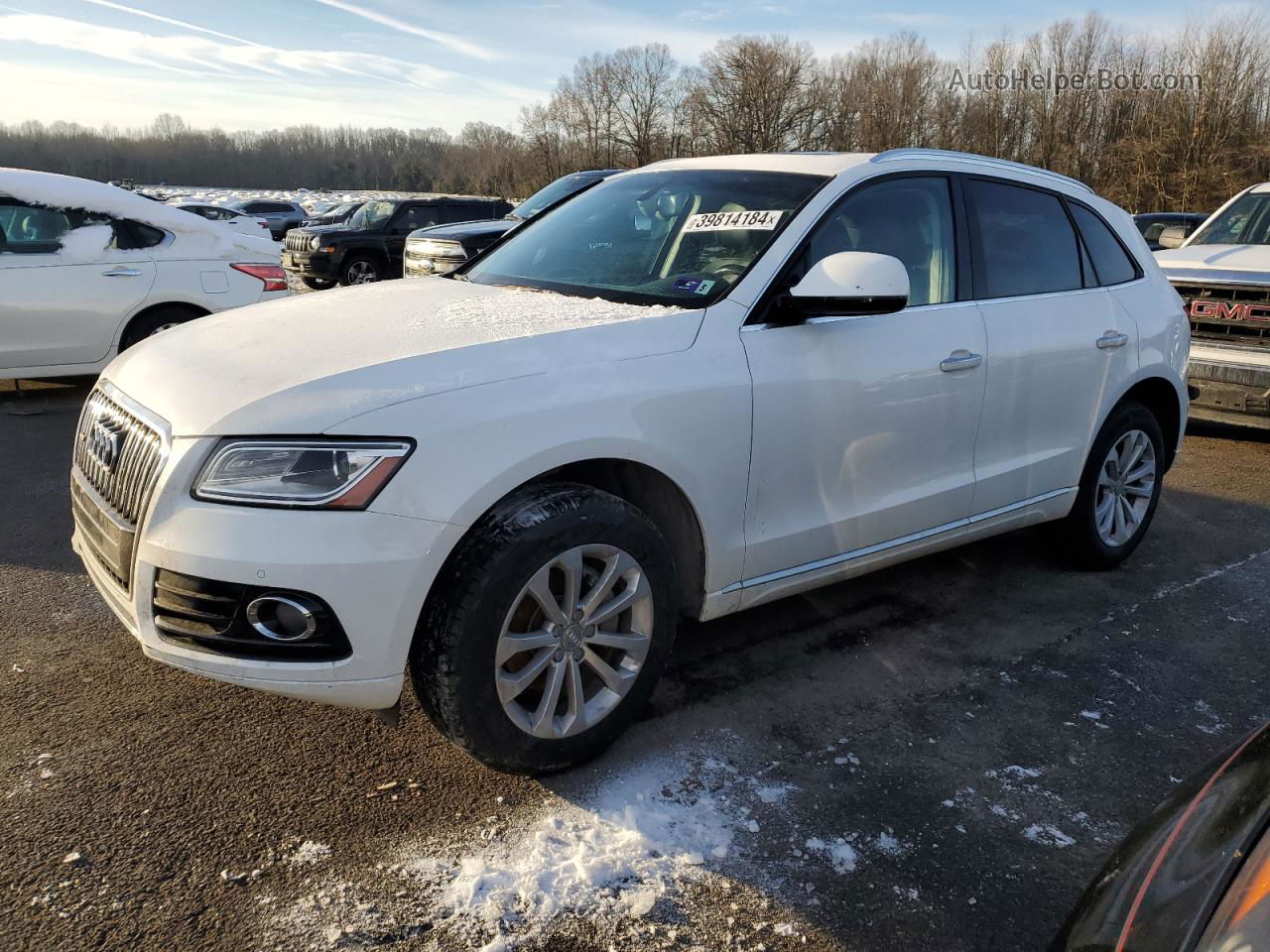 2016 Audi Q5 Premium Plus White vin: WA1L2AFP8GA046840