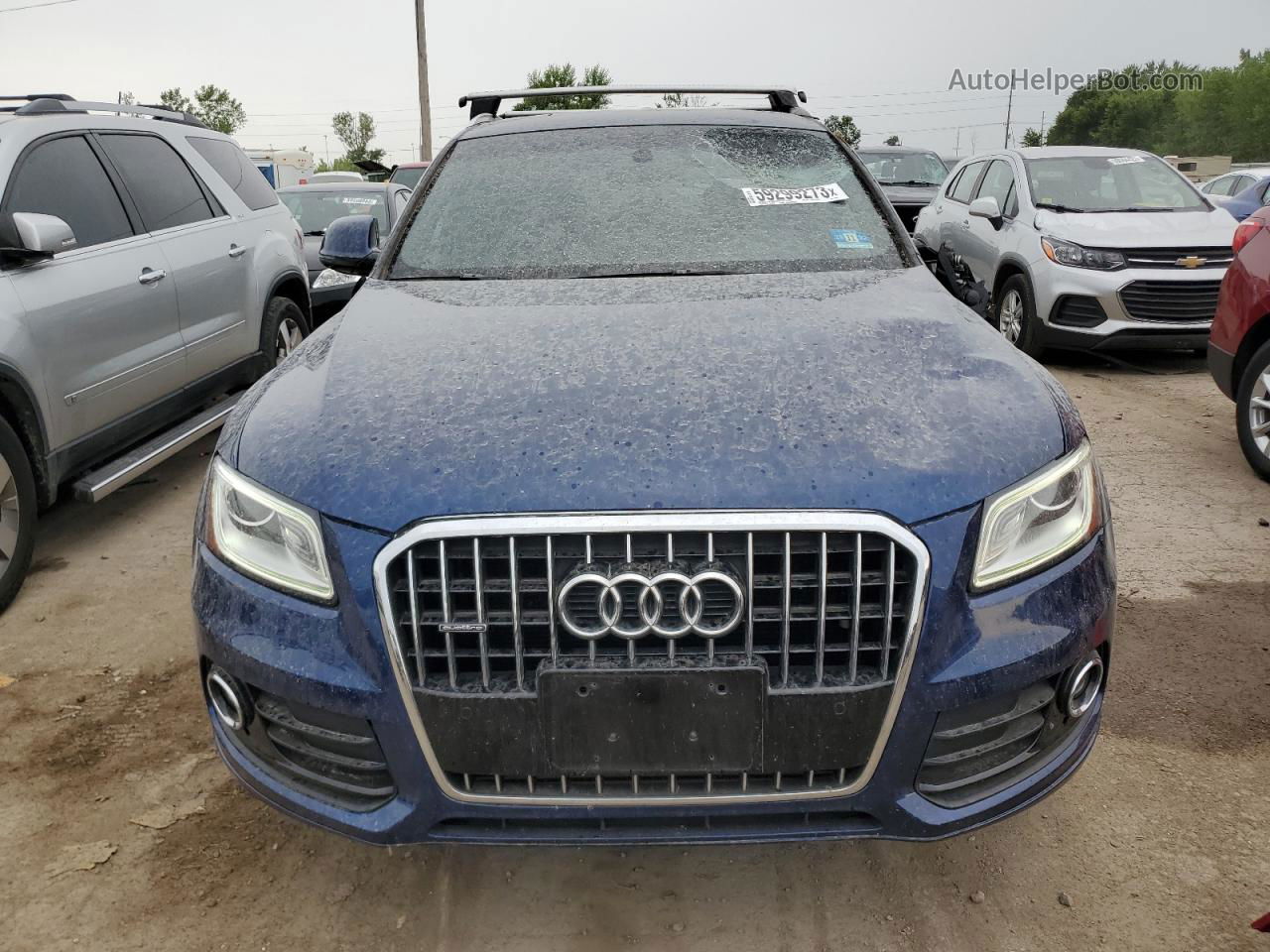 2016 Audi Q5 Premium Plus Синий vin: WA1L2AFP8GA053920