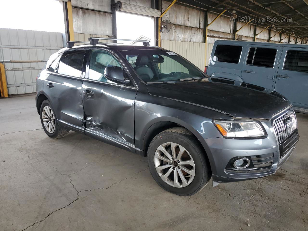 2016 Audi Q5 Premium Plus Gray vin: WA1L2AFP8GA064710