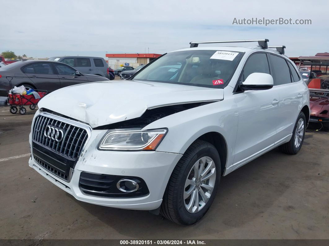 2016 Audi Q5 2.0t Premium White vin: WA1L2AFP8GA081877