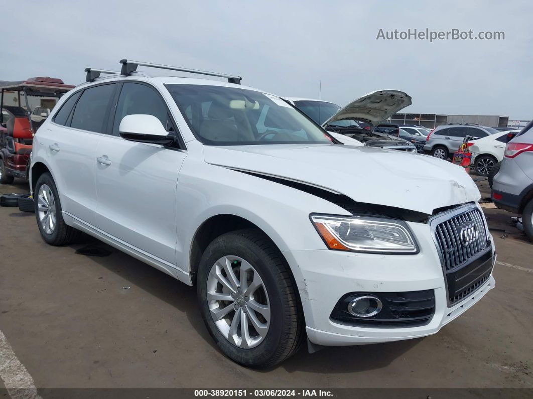 2016 Audi Q5 2.0t Premium White vin: WA1L2AFP8GA081877