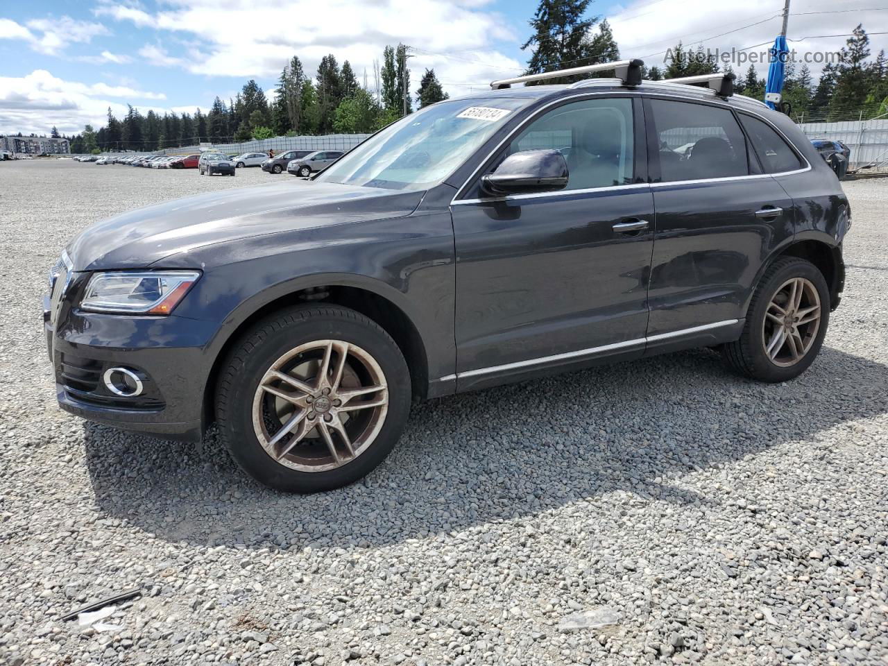 2016 Audi Q5 Premium Plus Gray vin: WA1L2AFP8GA102811