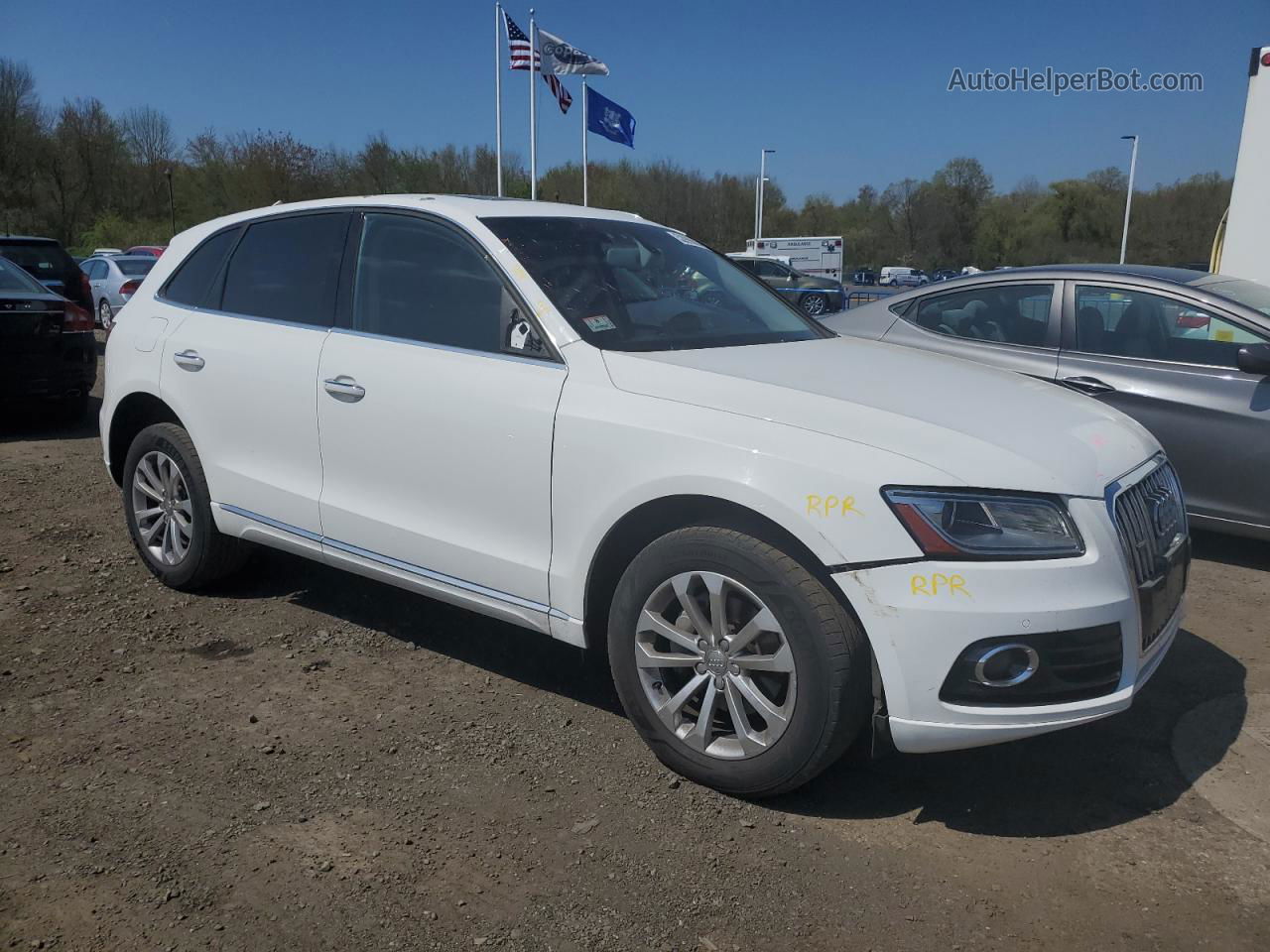 2016 Audi Q5 Premium Plus White vin: WA1L2AFP8GA122721