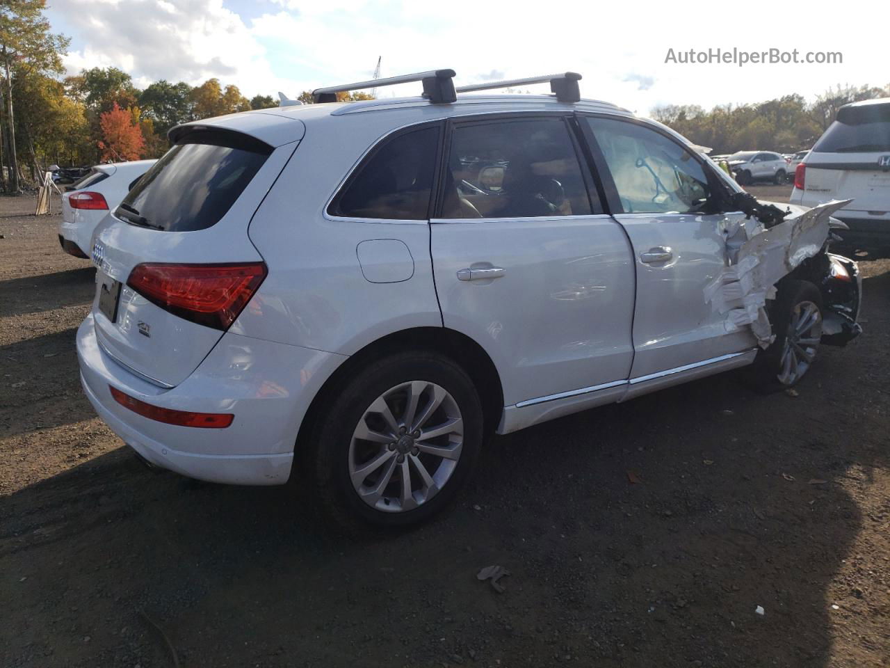 2016 Audi Q5 Premium Plus Белый vin: WA1L2AFP8GA130947