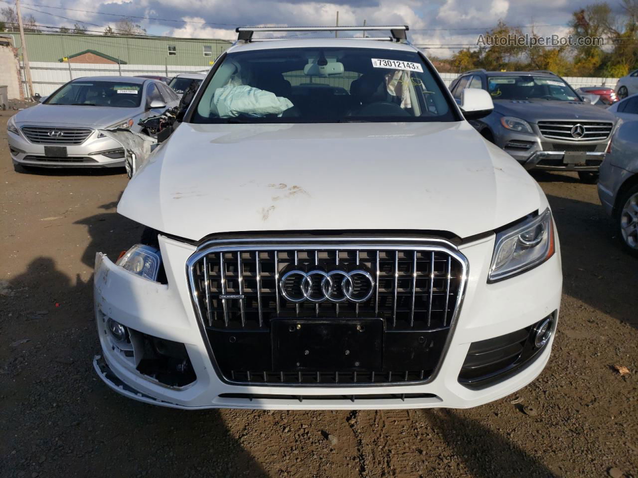 2016 Audi Q5 Premium Plus Белый vin: WA1L2AFP8GA130947