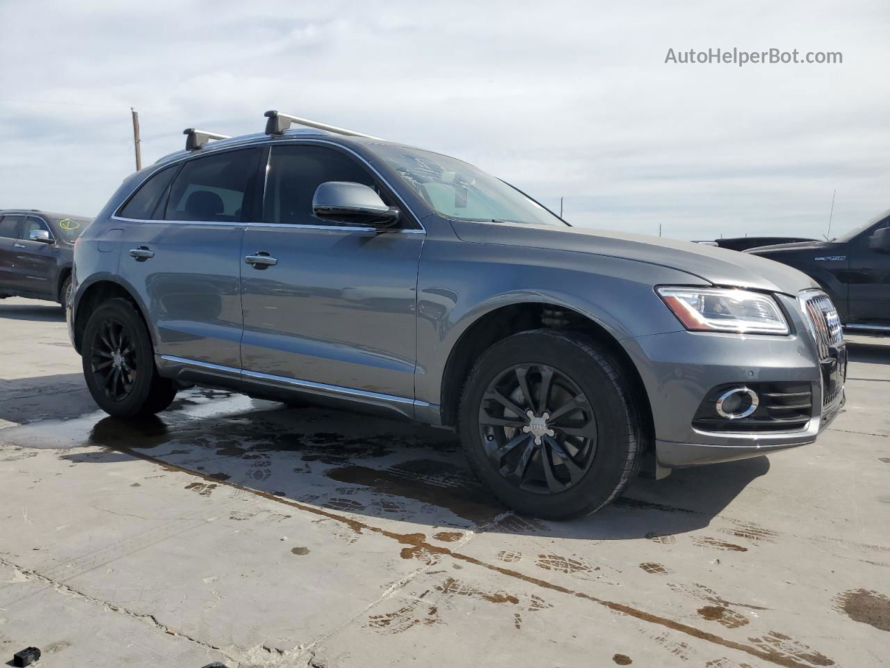 2016 Audi Q5 Premium Plus Серый vin: WA1L2AFP8GA137252