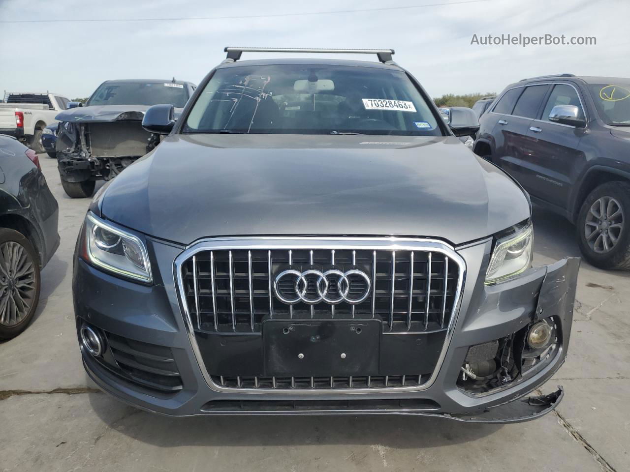 2016 Audi Q5 Premium Plus Серый vin: WA1L2AFP8GA137252