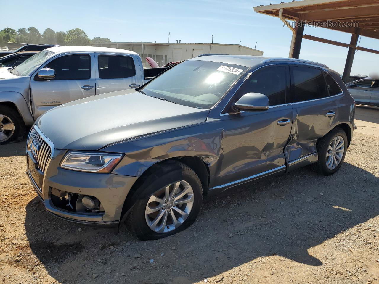 2016 Audi Q5 Premium Plus Gray vin: WA1L2AFP8GA146212