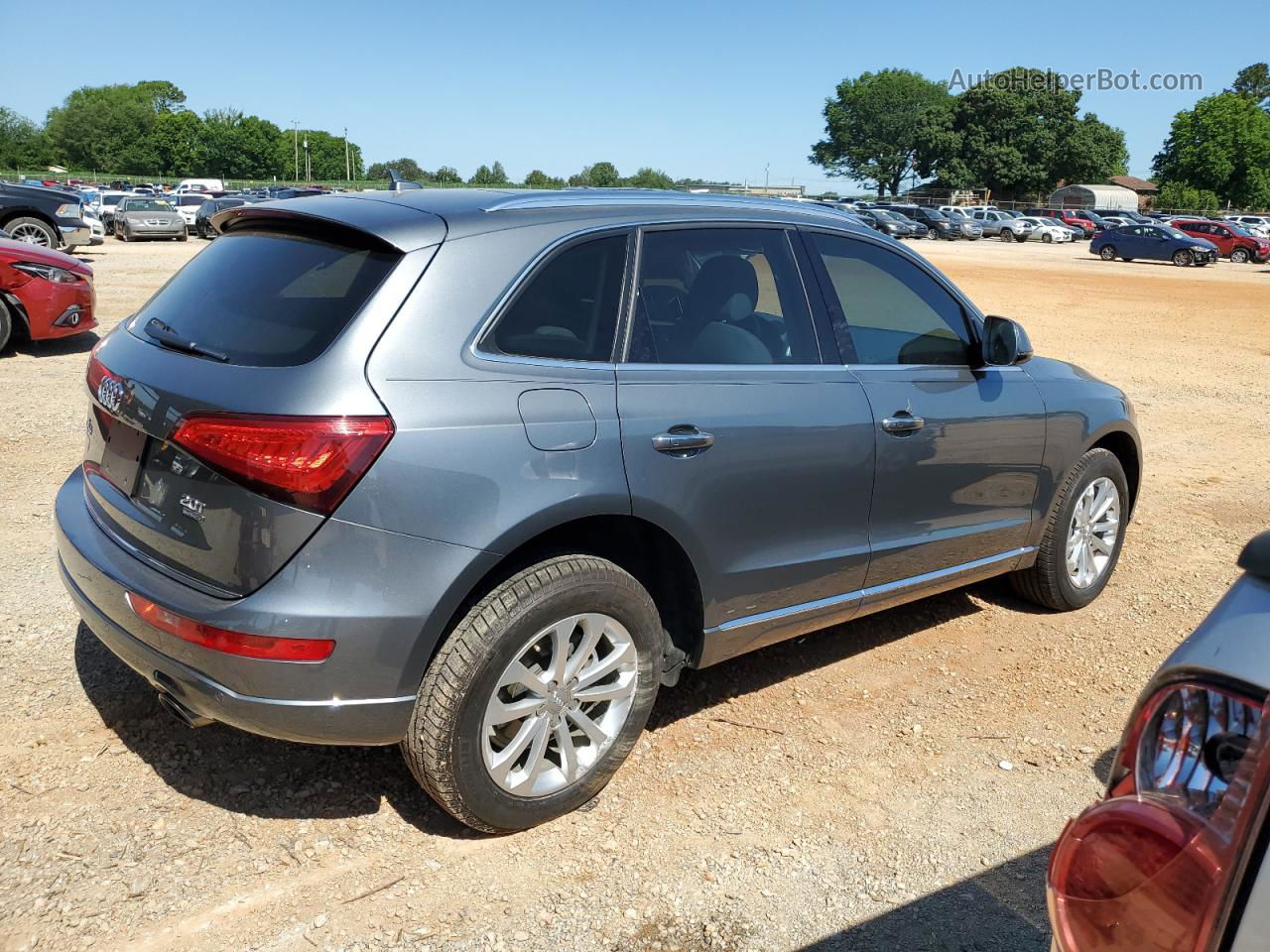 2016 Audi Q5 Premium Plus Серый vin: WA1L2AFP8GA146212