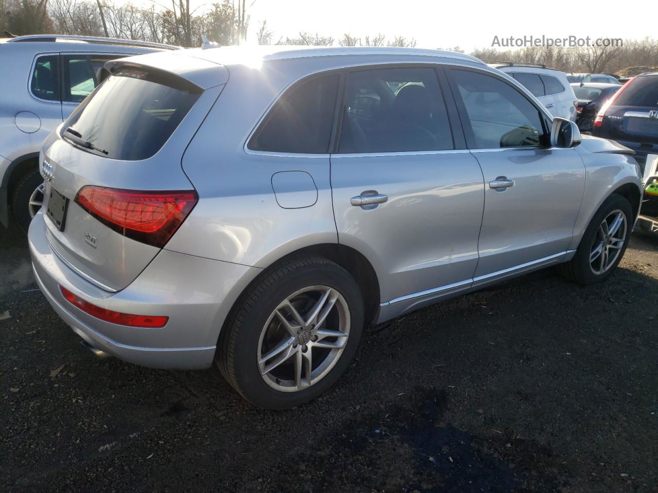 2016 Audi Q5 Premium Plus Серебряный vin: WA1L2AFP9GA035507